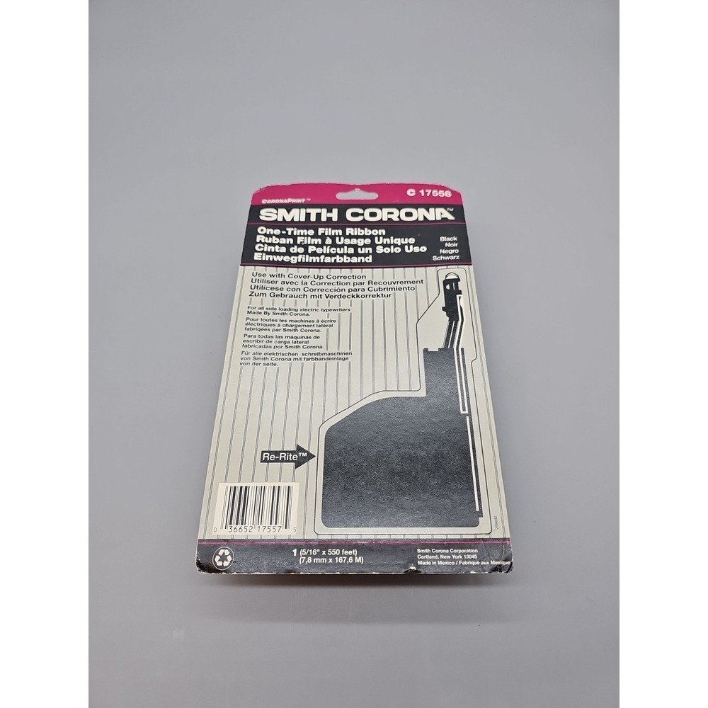 Smith Corona Model 17558 Nylon Typewriter Ribbon‎ - New/Sealed